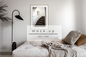 Frame mockup, gallery frame mockup
