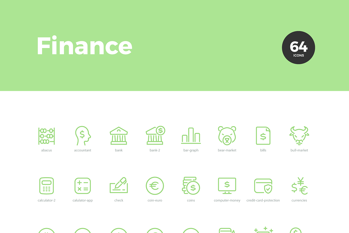 Finance Icons — Pixi Line, an Outline Icon by Scott Dunlap (Photo 6 of 9)
