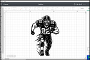 American Football Player SVG Design, an Object Graphic by BeeCraftR (Thumbnail 2 of 3)