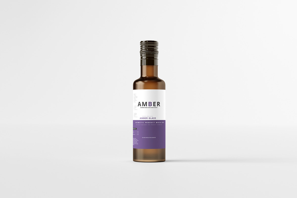 7 in 1 Amber Glass Cosmetic Bundle, a Cups & Container Mockup by pmvch (Photo 65 of 106)