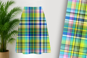 Watercolor Plaid Repeatable, a Pattern Graphic by Sharon Schwalbe