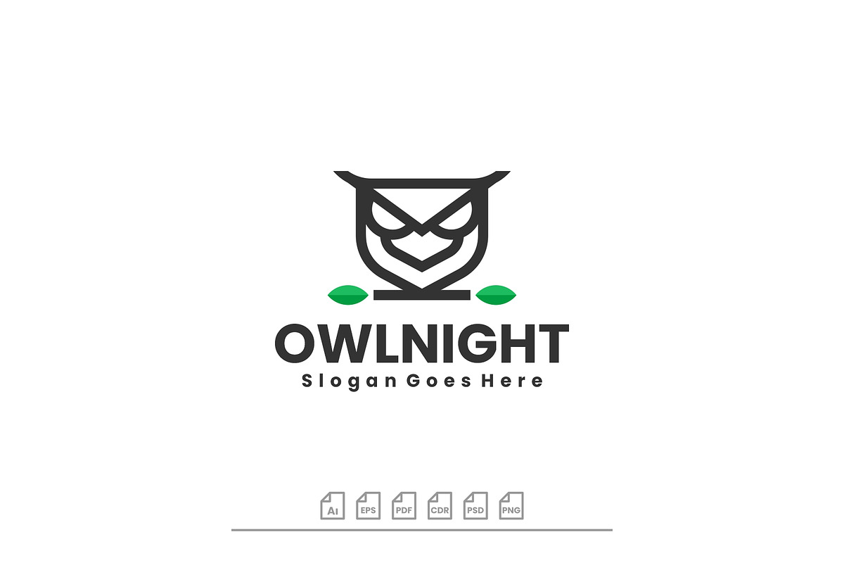 Logo Nature Owl Line Art Gradient, a Branding & Logo Template by ARIF22GANTENG