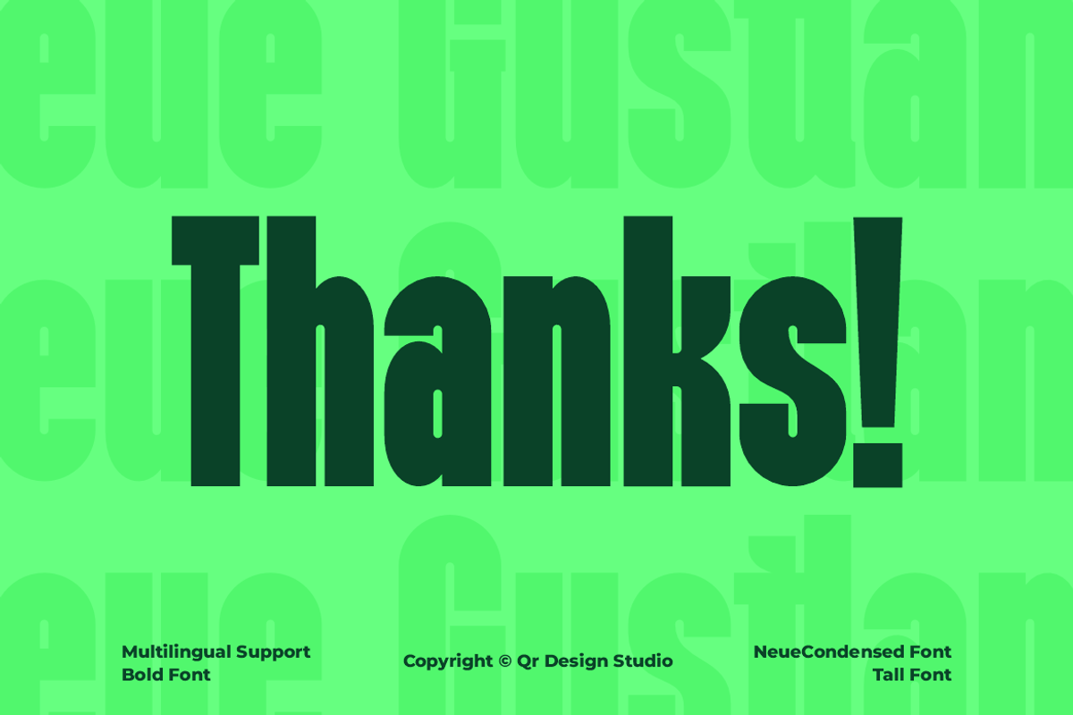 Neue Gustland Modern Condensed Font, a Sans Serif Font by QR Design Studio (Photo 13 of 13)