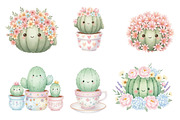 Whimsical Summer Cactus Clipart Png, an Illustration by GatewayDesign (Thumbnail 2 of 5)