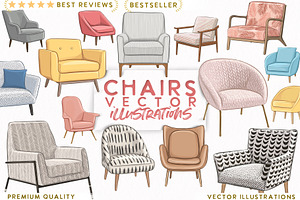 Armchair VECTOR illustrations