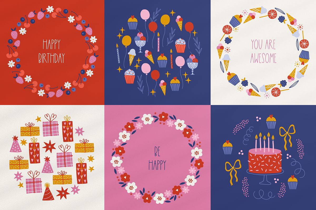 Birthday Party Kit, a Decorative Illustration by miumiu (Photo 12 of 15)