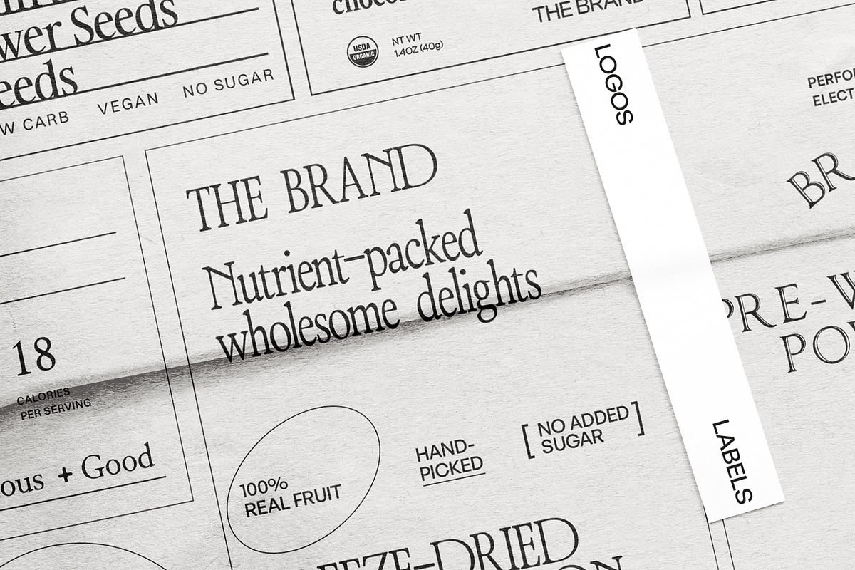 Food Logos & Packaging Kit Vol. 01, a Branding & Logo Template by @designartboard (Photo 12 of 28)