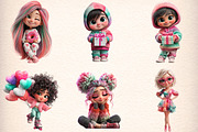 Quirky Girl Clipart, an Illustration by Digital Artistic99 (Thumbnail 4 of 11)