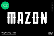 Mazon - Display Typeface, a Font by Nozem Supply (Thumbnail 1 of 7)