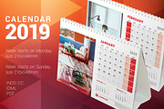 Desk Calendar 2019, a Stationery Template by AntartStock (Thumbnail 1 of 4)