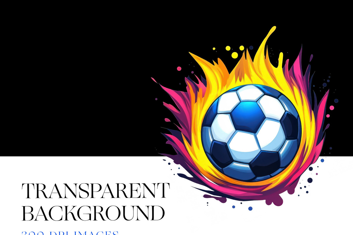Soccer Ball Splash Clipart, Football, a Sport Illustration by BrushstrokeArtGB (Photo 7 of 9)