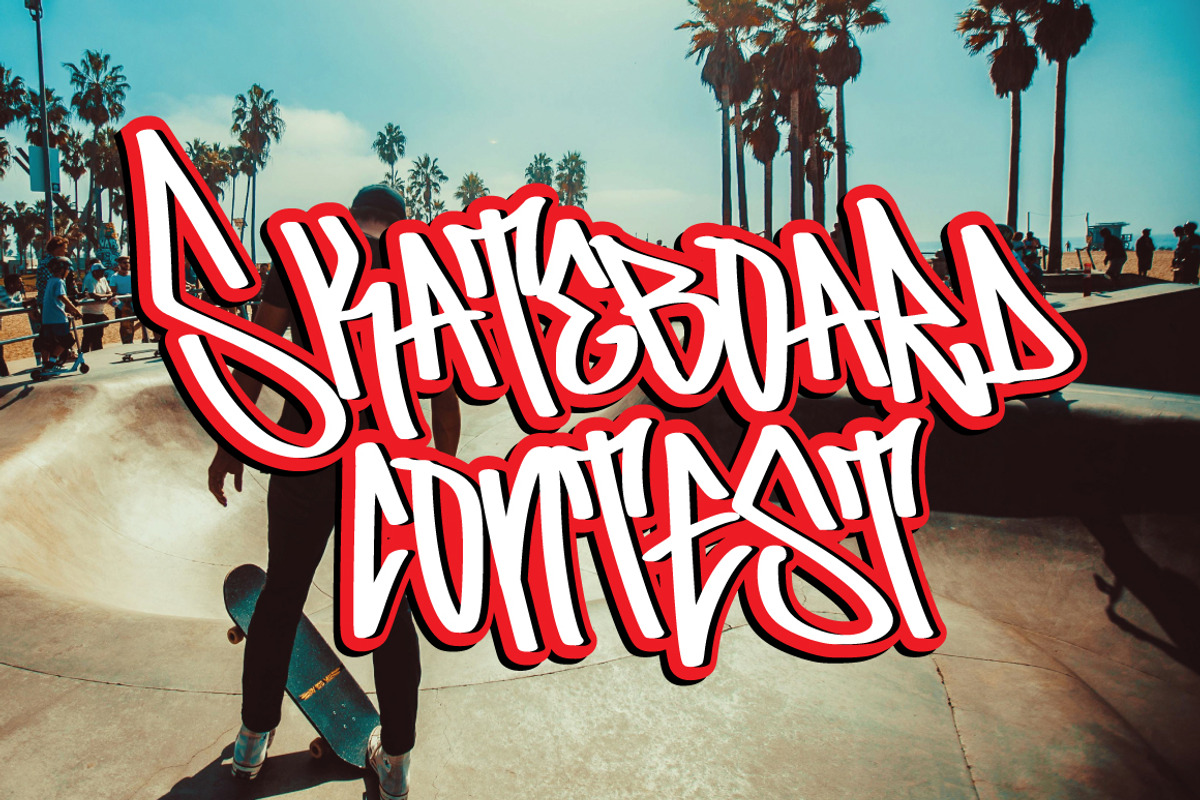 Arlians - Graffiti Font, a Handwritten Font by tebaltipislab (Photo 7 of 8)