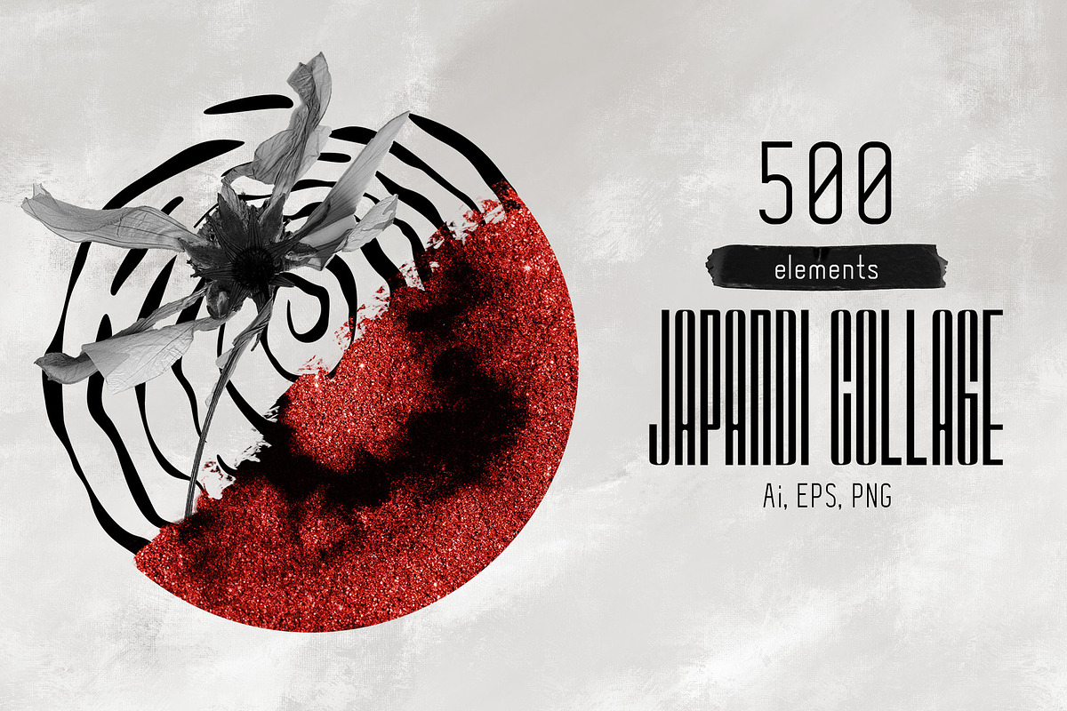 Abstract Japandi Collage creator kit, an Object Graphic by KomannaArt (Photo 1 of 19)