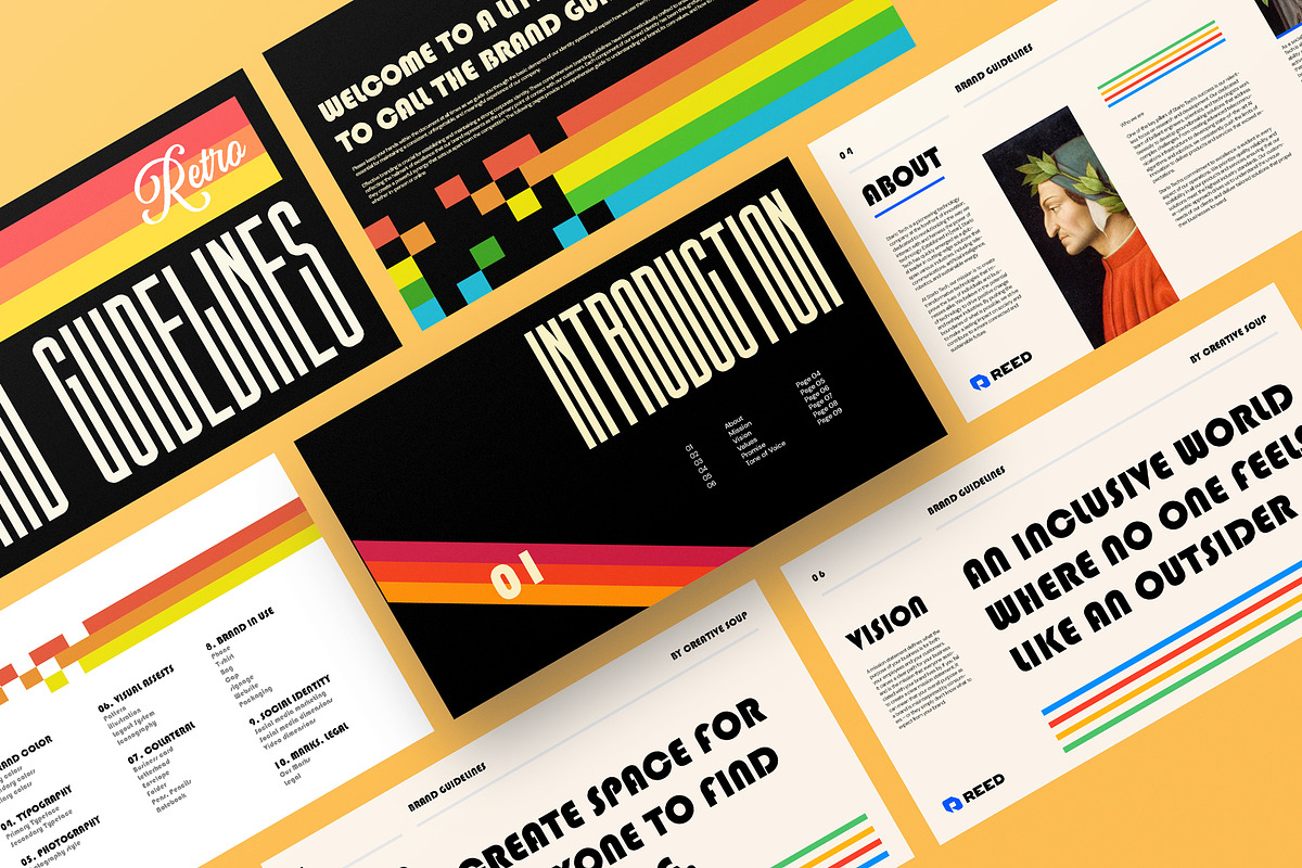 InDesign | Brand Guidelines Template, a Presentation Template by CreativeSoup.io (Photo 2 of 11)