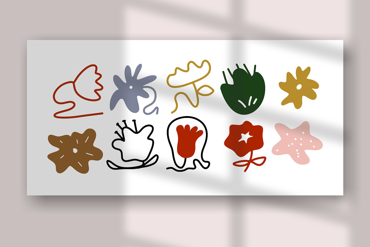 52+ Unique Botanical Flower Set, a Decorative Illustration by The Journey Atelier (Photo 9 of 10)