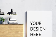 9 mock up poster frame in interior, a Print Template by ChromiumHeart (Thumbnail 9 of 10)