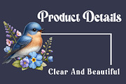 Spring Mountain Bluebird clipart, a Work Illustration by OK Design (Thumbnail 4 of 4)