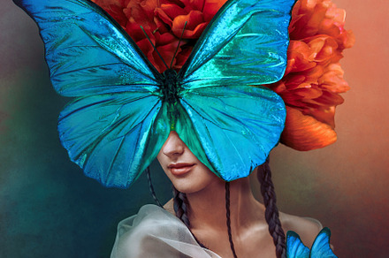 Surreal portrait of a woman with, a Beauty & Fashion Photo by Tatyana Sidyukova