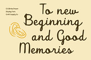 CS Glinka Drawn, a Script Font by Craft Supply Co. (Thumbnail 4 of 8)