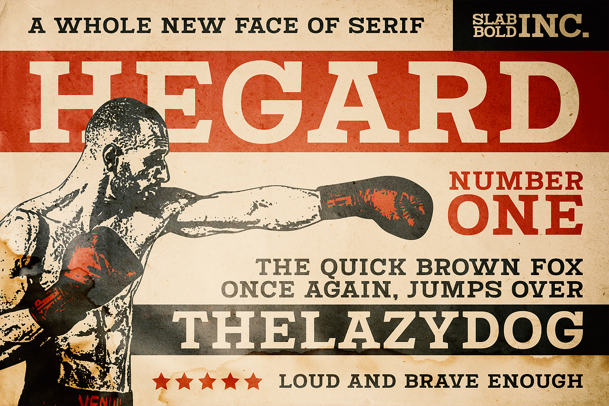 Hegard - Vintage Boxing Fonts, a Serif Font by Konstantine Studio (Photo 1 of 3)
