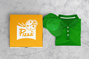 Pizza delivery by courier MockUp, a Merchandise Mockup by PSD Market (Thumbnail 3 of 16)