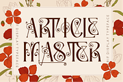 Article Master - Decorated Font, a Serif Font by 177Studio (Thumbnail 7 of 9)
