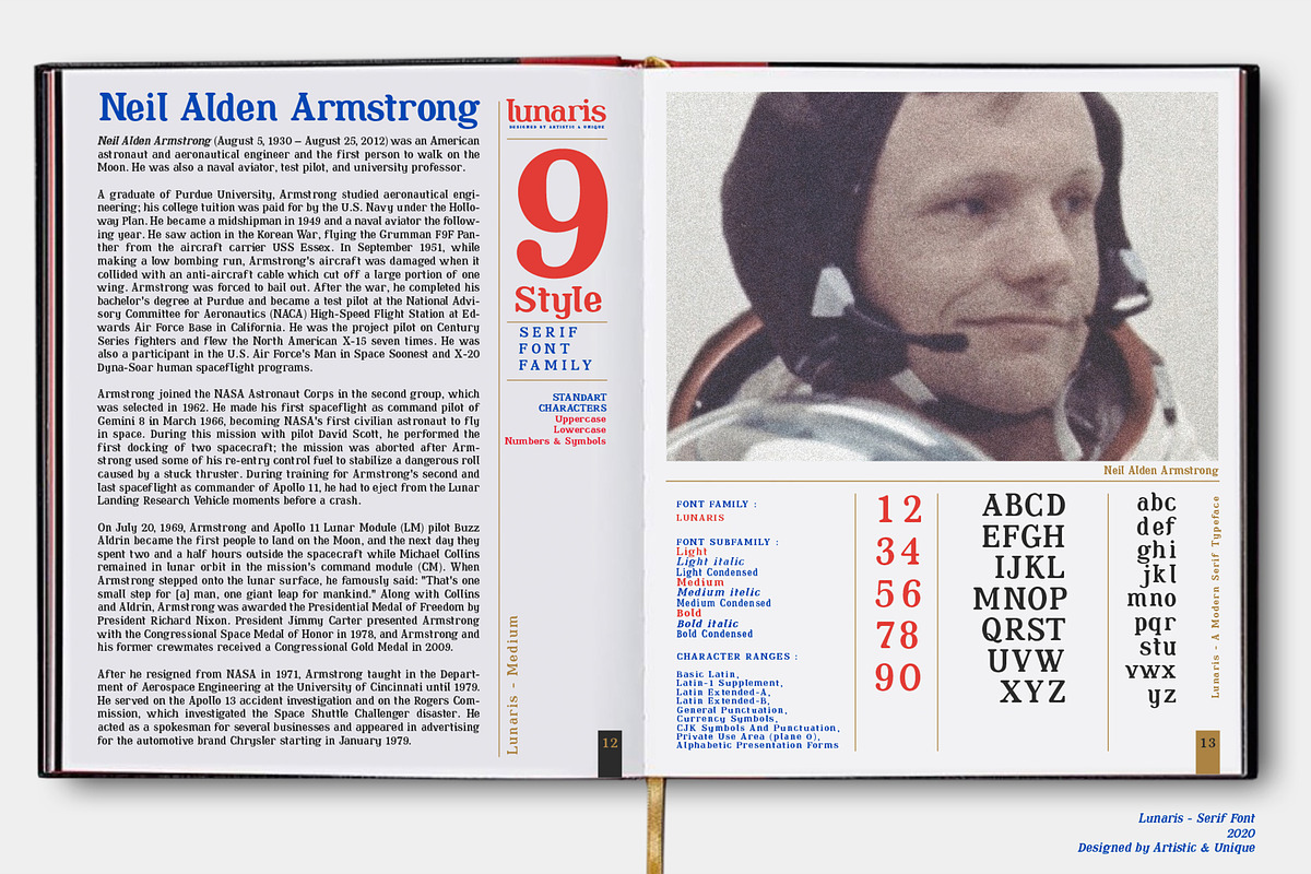 Lunaris - Serif Font Family preview 7