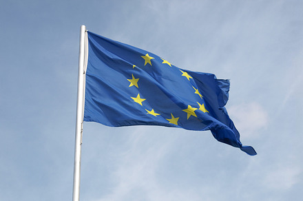 flag of the European Union EU, a Photo by WorldPhotos