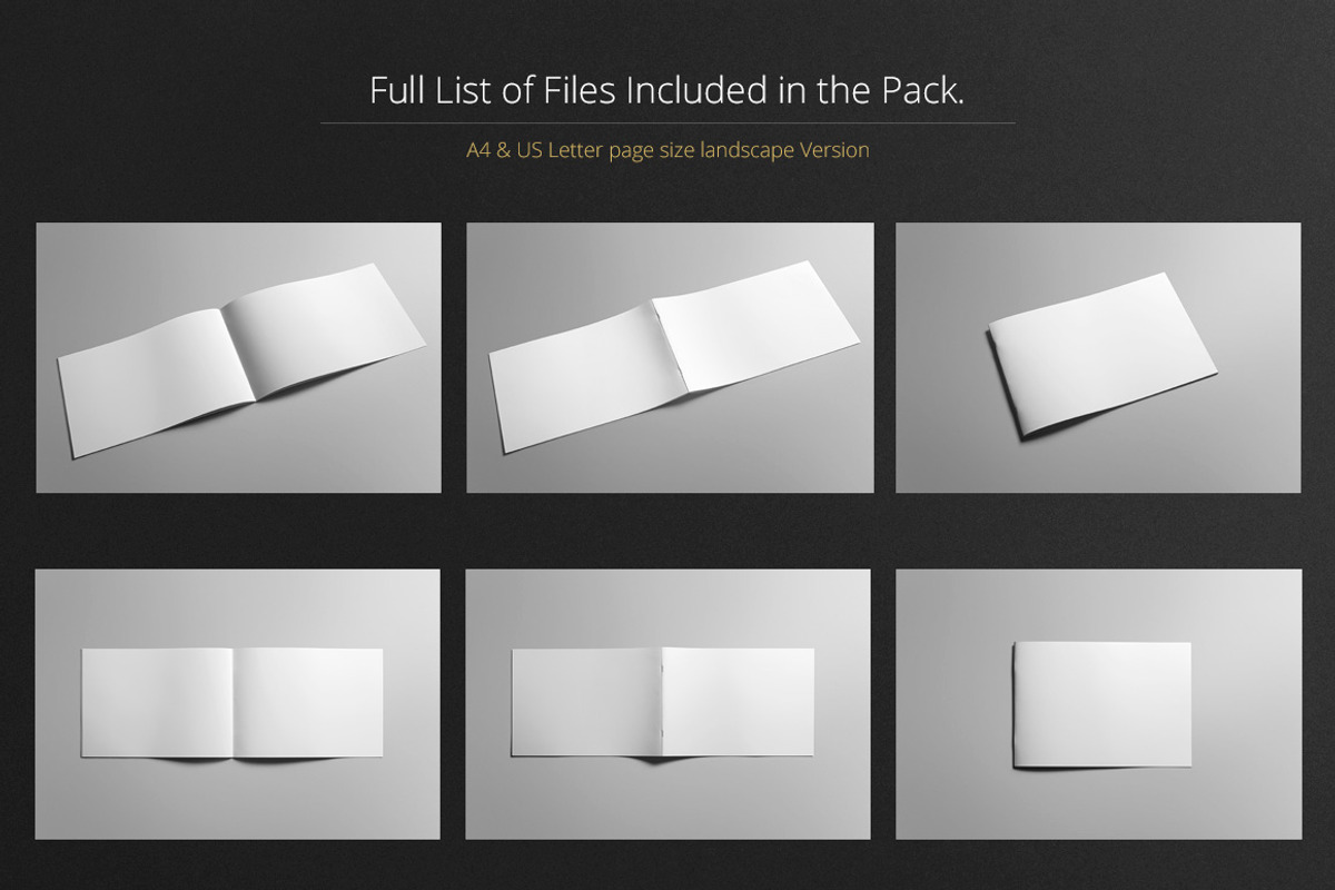 Brochure Mock-Up / A4 Landscape, a Print Template by Mockup Cloud (Photo 5 of 5)