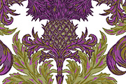 Thistle Ornamental Victorian, a Pattern Graphic by NayaChu (Thumbnail 3 of 3)