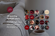Bold & Burgundy Instagram Templates, a Social Media Template by CanvaTemplateClubCo (Thumbnail 6 of 10)