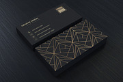 Black Luxury Business card, a Business Card Template by Graphic Origin (Thumbnail 2 of 4)
