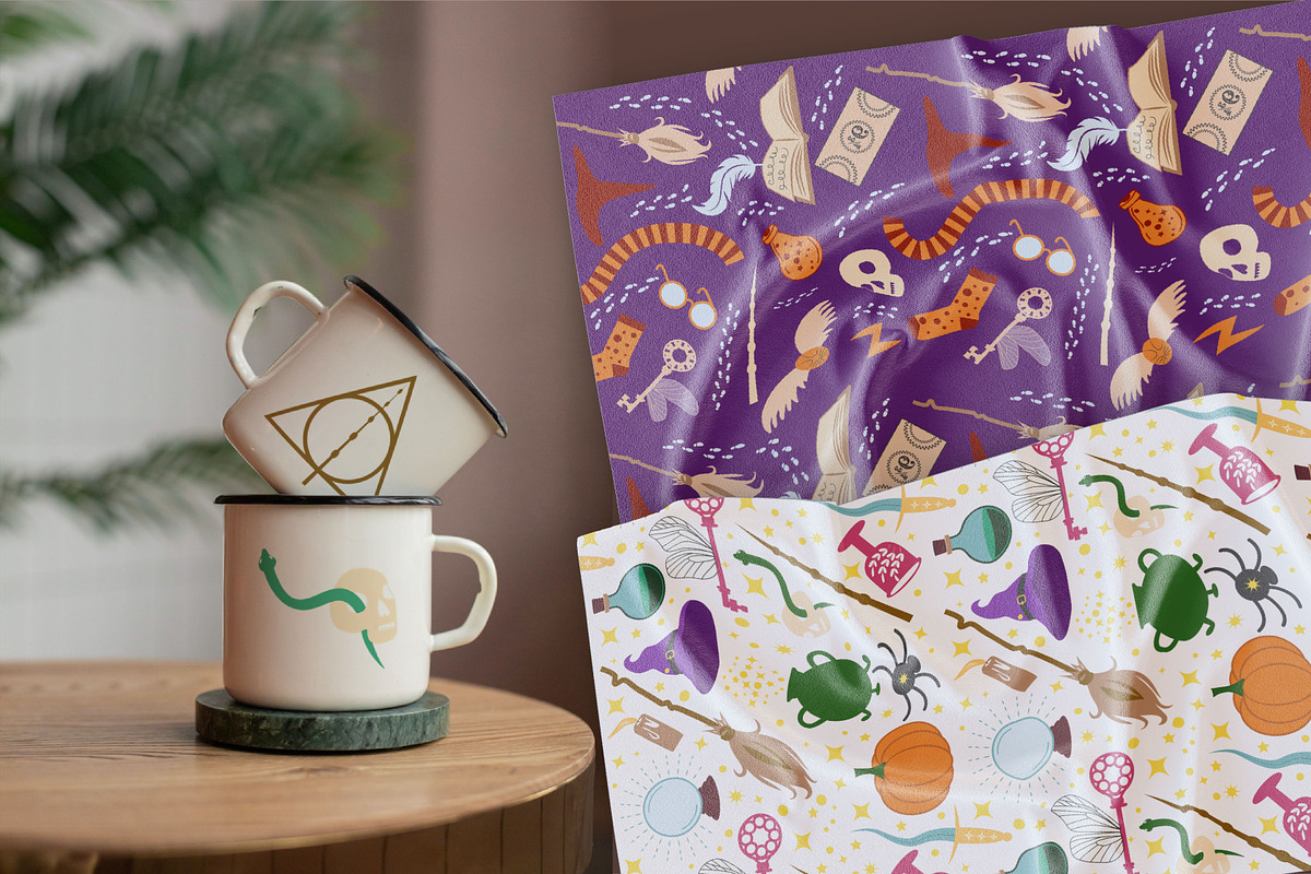 School of Witches and Magic Patterns, a Pattern Graphic by Michiru13 (Photo 15 of 30)