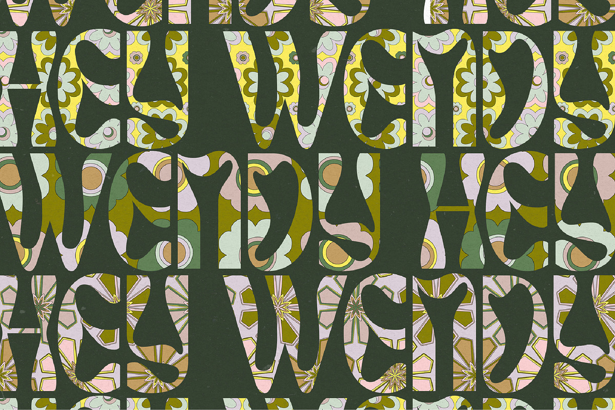 60s Vector Floral Patterns, a Pattern Graphic by angelainthefields (Photo 2 of 10)