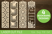 Bookmark Laser Cut SVG, a Templates & Theme by Lerina Art (Thumbnail 1 of 3)