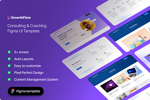 Growthflow - Marketing Figma UI Kit, an UI Kit Template by TNCFlow