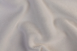 white cotton fabric for the production of clothing, a Photo by rsoollAI