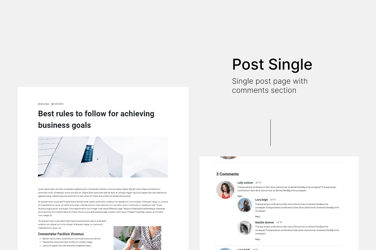 Julia - Creative Portfolio Template, a HTML Template by TemplatesJungle (Photo 8 of 9)