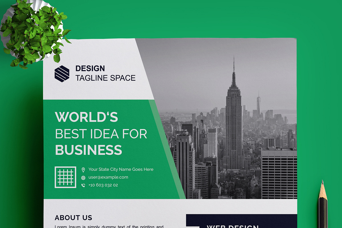Graphic Design Layout With Flyer | Creative Market