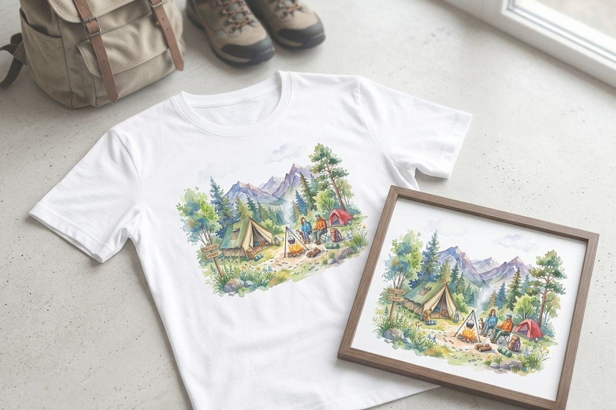 Travel Watercolor Clipart Set, a Decorative Illustration by Arslan (Photo 13 of 17)