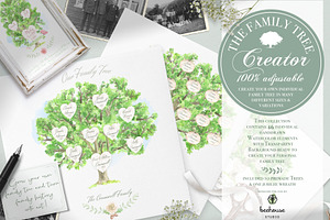 Watercolor Family Tree Creator