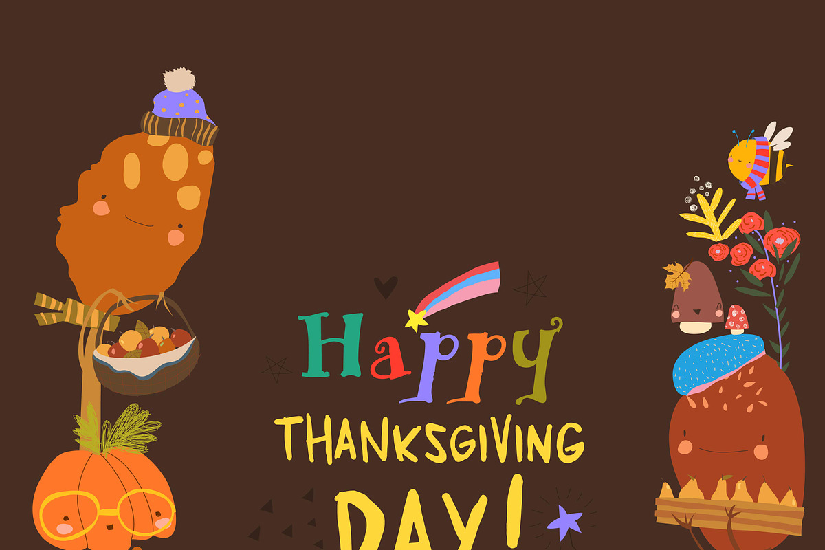 Frame Compose with Turkeys, a Seasonal Illustration by Maria Starus (Photo 1 of 3)