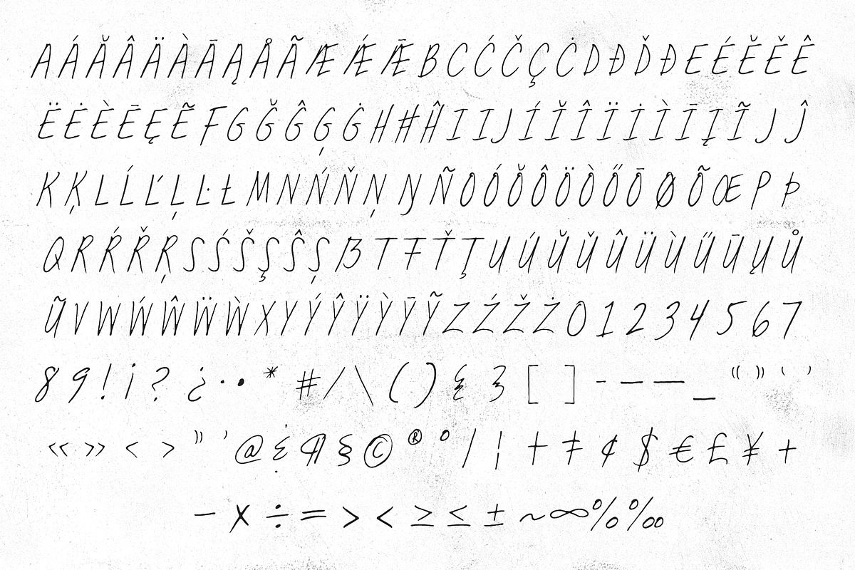 MARGINS Handwritten Font, a Script Font by Lund Design Co. (Photo 10 of 10)
