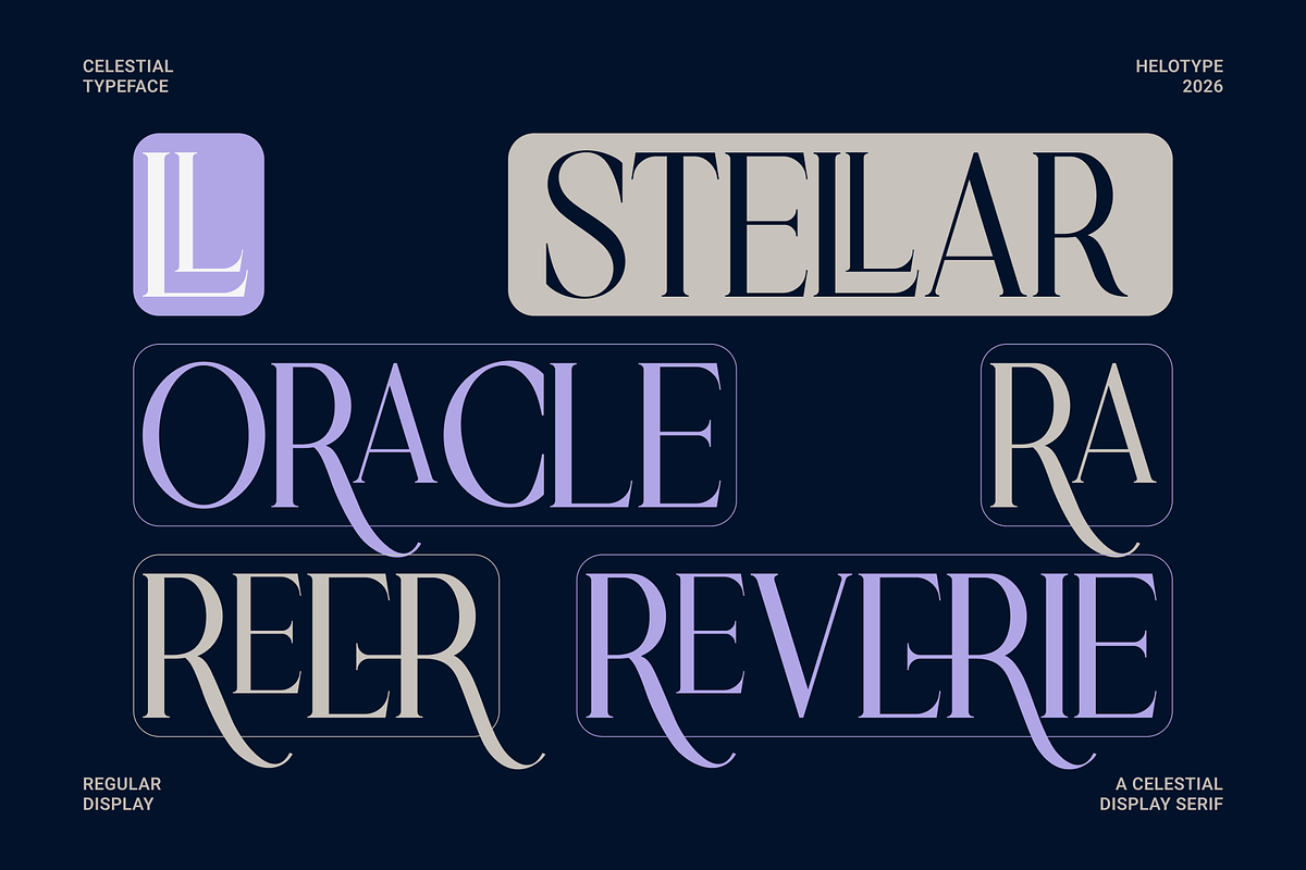 Stellar Oracle — Celestial Display, a Serif Font by Helotype (Photo 7 of 10)