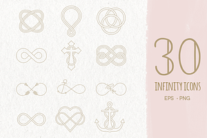30 Infinity Symbols EPS & PNG