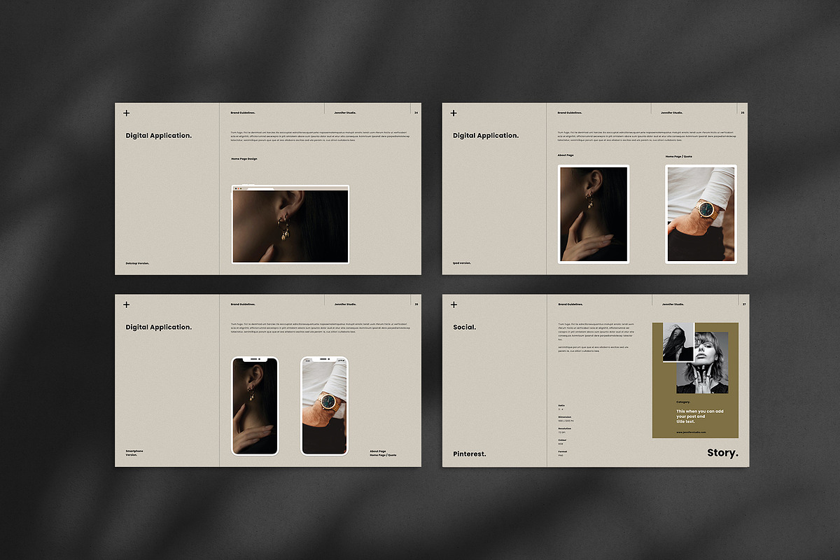 Josefin | Brand Guidelines Template, a Presentation Template by Occy Design (Photo 6 of 10)