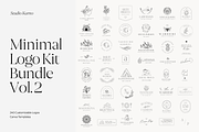 Minimal Logo Kit Bundle Volume 2, a Branding & Logo Template by Studio Kumo (Thumbnail 1 of 13)