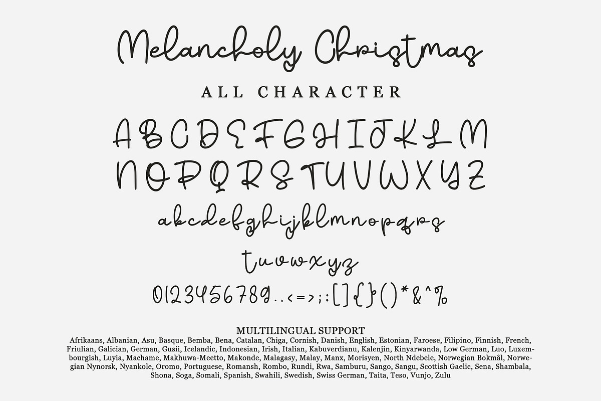 MelancholyChristmas-Handwritten Font, a Script Font by AQR Studio (Photo 3 of 9)