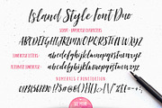 Island Style Brushed Font Duo, a Script Font by Nicky Laatz (Thumbnail 17 of 17)