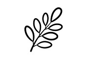 Botanical Leaf Silhouette Bundle, an Illustration by Creativeshirt (Thumbnail 31 of 51)